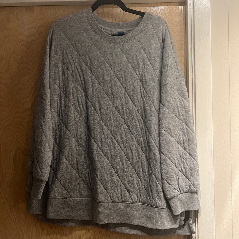 Old Navy Quilted Tunic Sweatshirt